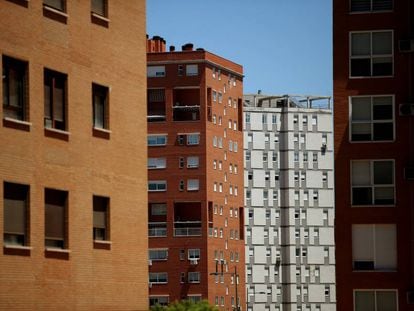 Edificios de vivienda protegida en Parla (Madrid), en una imagen de archivo.