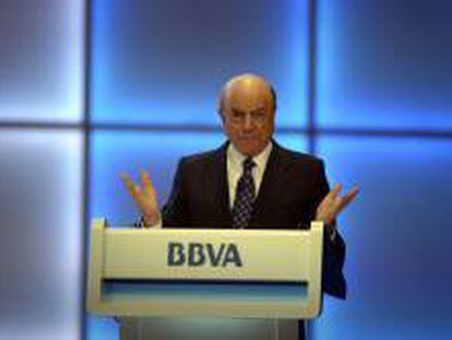 El presidente del BBVA, Francisco Gonz&aacute;lez