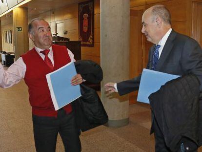 Corujo, exsubdirector general de ICM (izquierda) y Martínez Nicolás, consejero delegado.