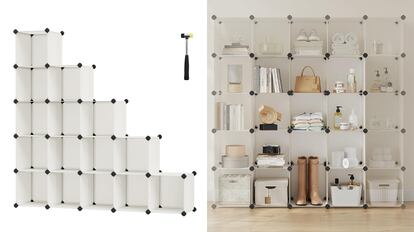 Armario Modular Grande Para Ropa 15 Cubo Closet De Plástico