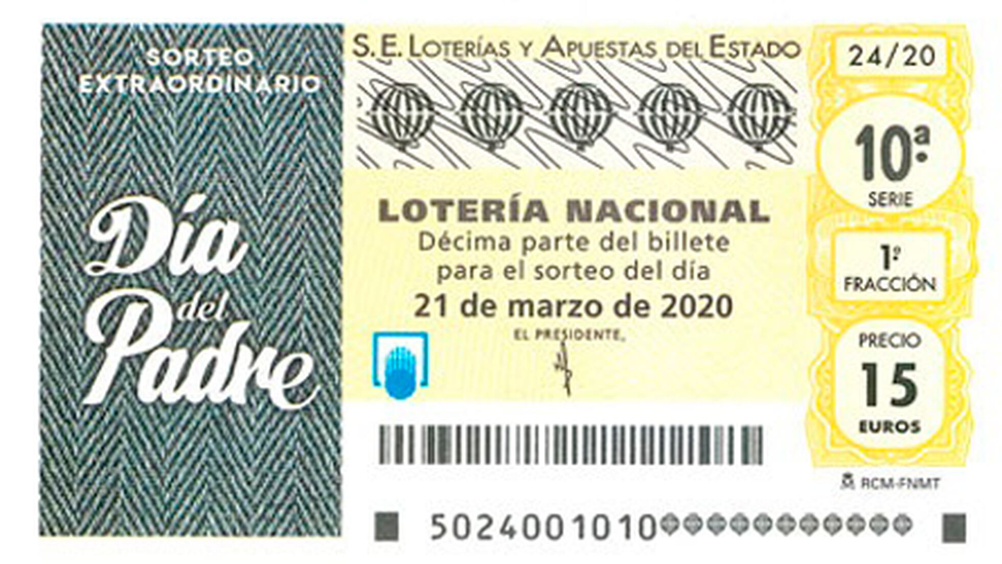 Sorteo Extraordinario del Día del Padre de la Lotería Nacional: consulta  los premios | España | EL PAÍS