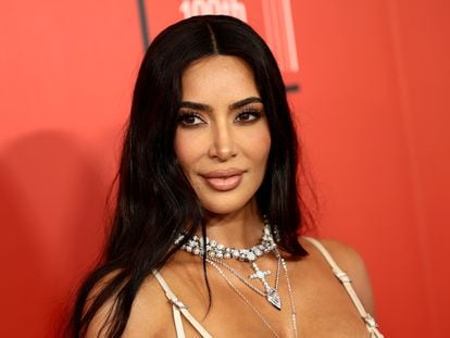 Kim Kardashian en la fiesta de personajes del año de la revista 'Time', el 26 de abril de 2023 en Nueva York.