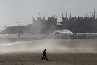 El temporal hoy en Barcelona.