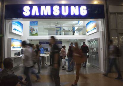 Una tienda de Samsung en Caracas, Venezuela