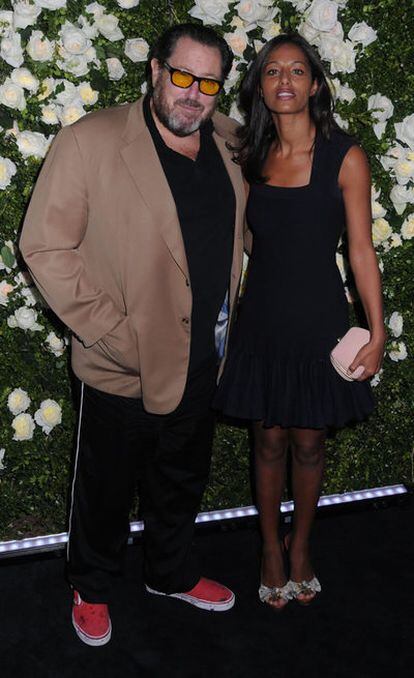 El cineasta estadounidense Julian Schnabel y su exnovia, la periodista Rula Jebreal, en una imagen de abrl de 2011