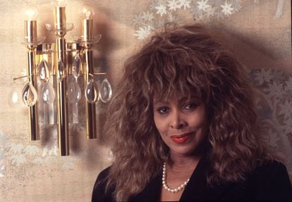 Portrait of the singer Tina Turner for an interview in EL PAÍS, in 1989. 