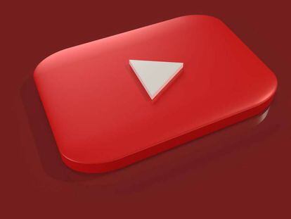 Logo de YouTube con fondo rojo