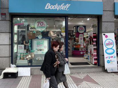 Una tienda de la cadena Body Bell en la calle Alcal&aacute; de Madrid