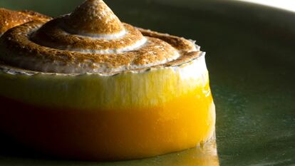 Tarta de limón de Lakasa, en una imagen del restaurante.
