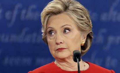 Hillary Clinton, durante el debate.