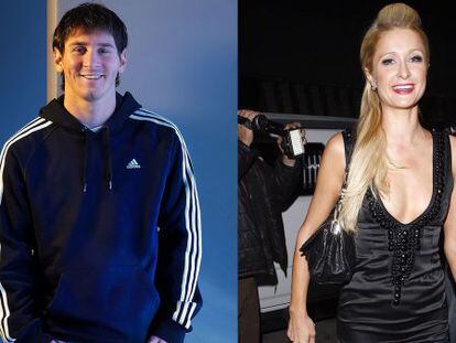 Leo Messi y Paris Hilton.