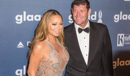 Mariah Carey y James Packer, a comienzos de 2016.