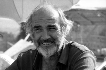 Sean Connery, en octubre de 1985, durante el rodaje de 'El nombre de la rosa'.
