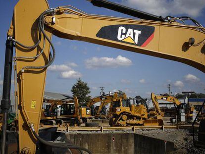 Maquinaria pesada de Caterpillar en exposici&oacute;n de Lexington (Kentucky, EE UU).&nbsp;