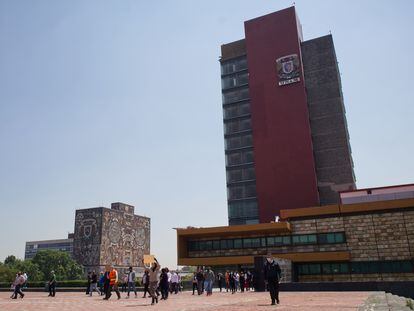 El edificio de rectoría de la UNAM, en Ciudad de México, en una imagen de archivo.