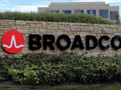 Logo de Broadcom.