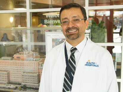 El doctor Vladimir Gasca, en Nueva York.