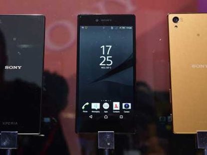 Imagen de los nuevos Sony Xperia Z5, presentados ayer en la feria de electrónica IFA de Berlín y vídeo promocional de Sony.