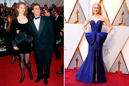 Corría 1991 cuando Nicole Kidman acudía a la gala de los premios de la Academia junto a Tom Cruise con este vestido en negro. Una de sus apariciones más sonadas alejadas de los colores vivos que elige para los eventos más actuales.