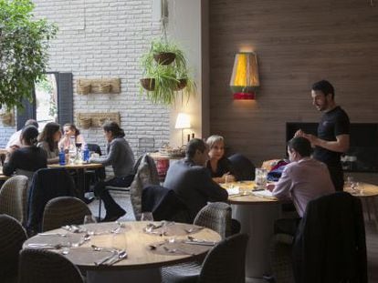 Comedor del restaurante Nest, en Madrid.