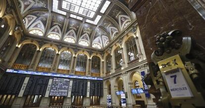 La Bolsa de Madrid.