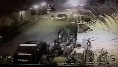 Momento de la detención de Leopoldo López.