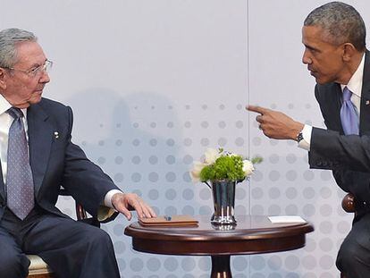 Raúl Castro y Barack Obama, en 2014.