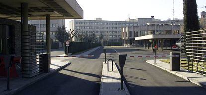 Entrada de la sede central del Centro Nacional de Inteligencia. 