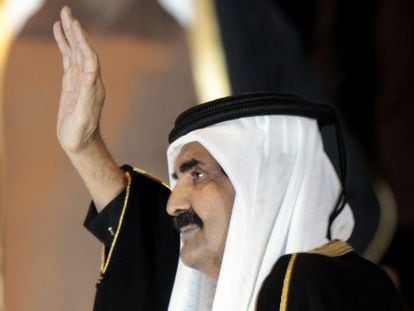 El emir Hamad bin Jalifa al Thani, en un acto deportivo en diciembre.