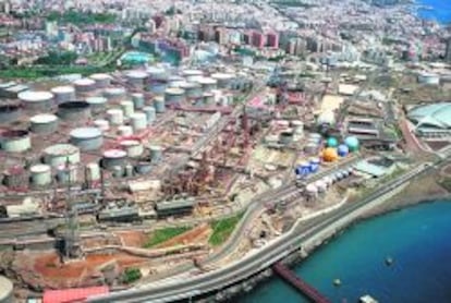 Refinería de Cepsa en Santa Cruz de Tenerife.