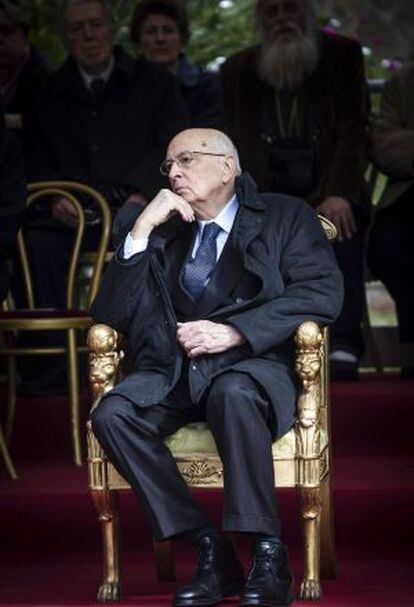 Giorgio Napolitano, durante un acto en Roma, el 24 de marzo pasado.