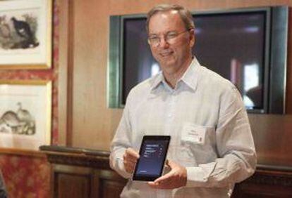 El presidente de Google, Eric Schmidt, habló en Sun Valley de Nexus 7.
