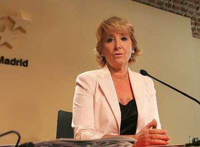 Esperanza Aguirre, tras la reunión del Consejo de Gobierno el pasado 20 de septiembre.