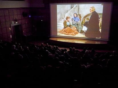 Proyeccion de ‘El Picaro’ de Fernando Fernan Gomez, en el Cineclub Universitario de Granada. Espacio V Centenario de la Universidad de Granada.