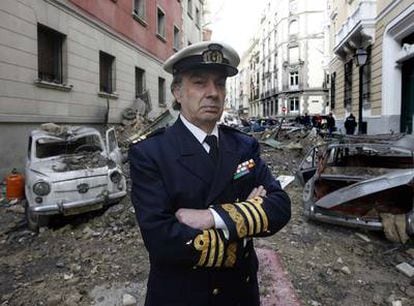 El actor José Luis Segura que interpreta al almirante Carrero Blanco en la película.