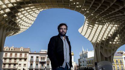 Dani de Morón, la pasada semana en la plaza Metropol Parasol (Sevilla).