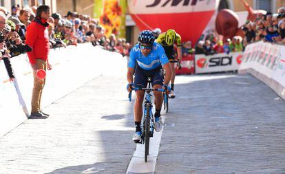 Mikel Landa, el 28 de marzo en la Semana de Coppi y Bartali.