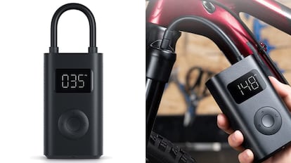 Compresor de aire eléctrico portátil Xiaomi 1S, inflador de aire eléctrico  portátil, cinco modos diferentes, inflado rápido y preciso para bola de  bicicleta, motocicleta, coche, gris