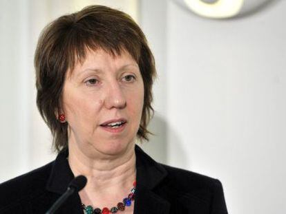 La Alta representante de la Pol&iacute;tica exterior y de Seguridad de la Uni&oacute;n Europea, Catherine Ashton, este martes en Helsinki. 