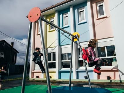 Una escuela infantil de Xaviña, en A Coruña en febrero.