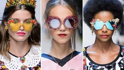 Gafas llamativas

Las propuestas de Dolce and Gabbana son una fiesta de colores y formas. Fresas, brillantes, motivos marinos... El exceso no tiene límite.
