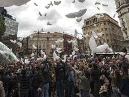 Acto de despedida a Gesto por la Paz en Bilbao, 28 años después