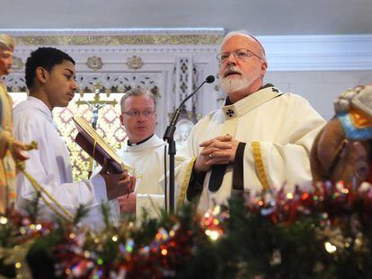 El cardenal O´Malley, durante una misa el pasado 7 de enero en Boston.