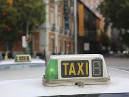 Un taxi en Madrid