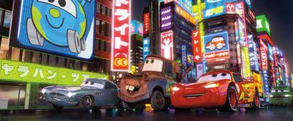 Fotograma de <i>Cars 2,</i> la nueva película de Pixar, codirigida por John Lasseter.