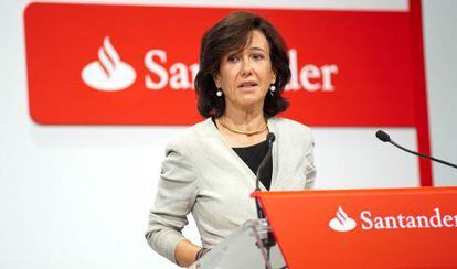 Ana Bot&iacute;n, presidenta del Santander.