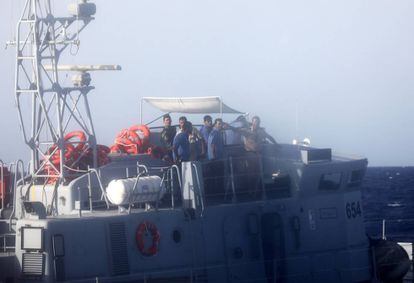 Els guardacostes libis que han interceptat avui el vaixell de l'ONG Proactiva Open Arms