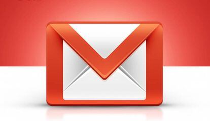 Logotipo de Gmail con fondo rojo