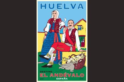 Para celebrar este aniversario Oscar Mariné ha realizado un cartel nuevo de la comarca del Andévalo, y se han reeditado otros 13 de los antiguos, creados entre 1993 y 1997.