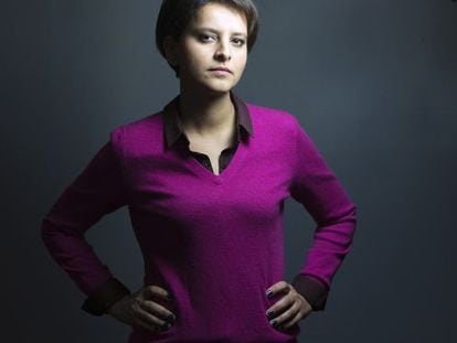 Najat Vallaud-Belkacem, en enero, antes de ser nombrada ministra de los Derechos de las Mujeres, Urbanismo, Juventud y Deportes.